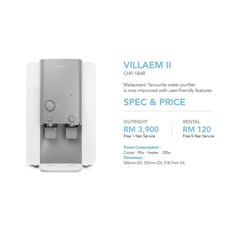 Coway VILLAEM 2 Water Purifier | Shopee Malaysia