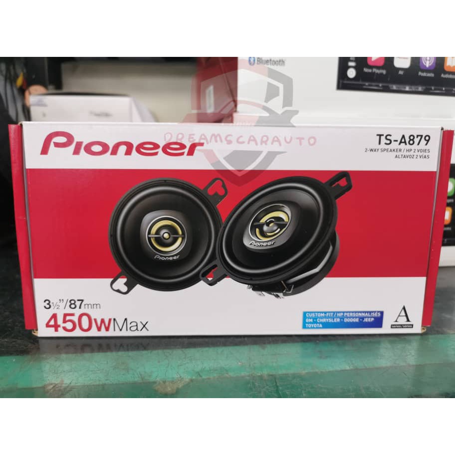 thumbnail image 2 of Pioneer TS-A879 3.5-Inch 2-Way Coaxial Car Speakers – 100W RMS – TS Series 2 of 5