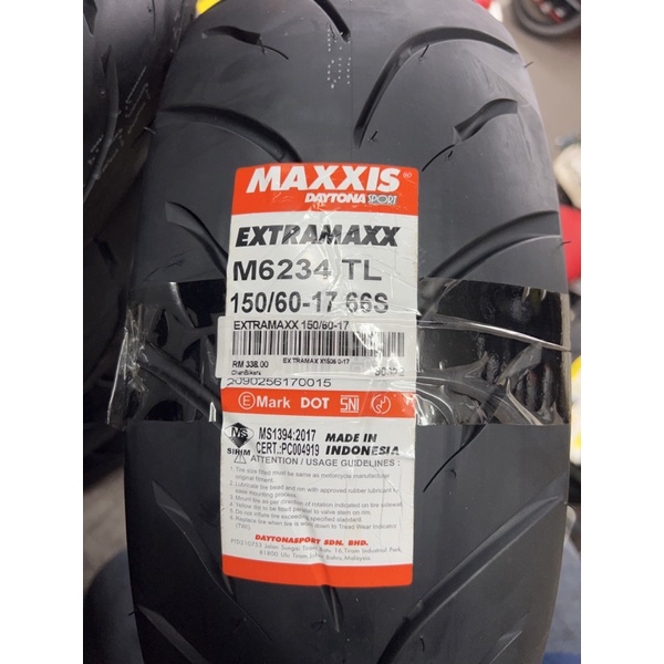 maxxis Extramaxx 150/60-17 stock 2023 | Shopee Malaysia