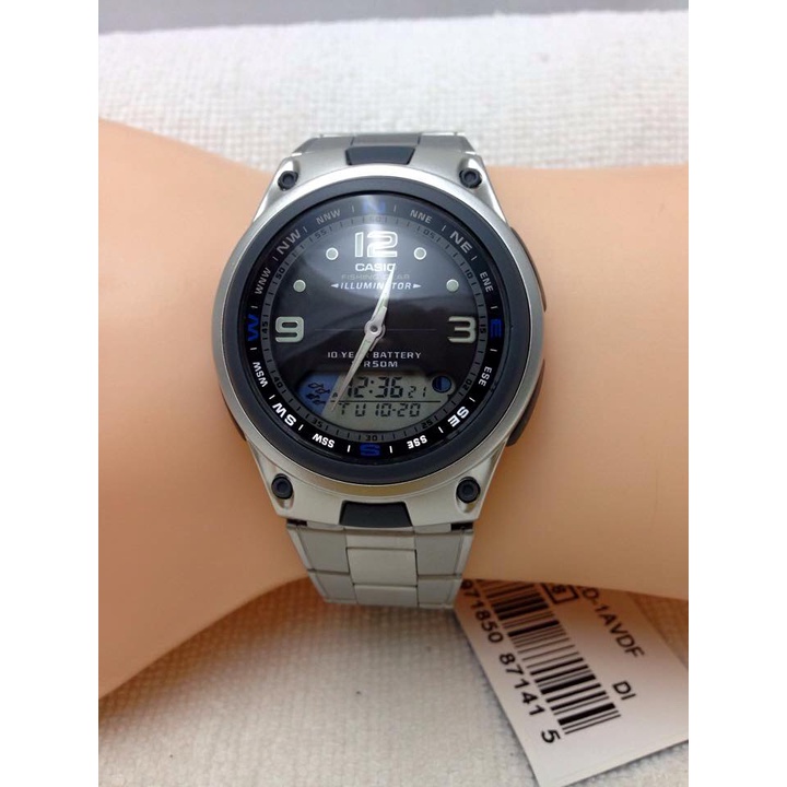 100 Original Casio AW 82D 1A Illumination Fishing Gear 10 YEAR BATTERY Stainless Steel Watch AW82D AW 82D 1AV Shopee Malaysia