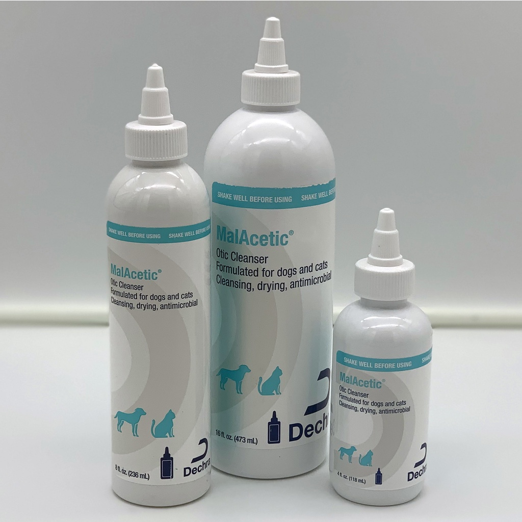 Dechra MalAcetic Otic Cleanser 3 sizes 118 473ml BEST non