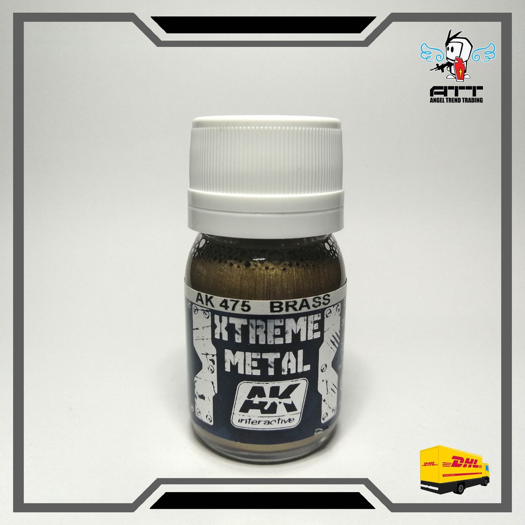 AK475 AK XTREME METAL BRASS 30ML. (Gunpla Gundam Airbrush Paint Model ...