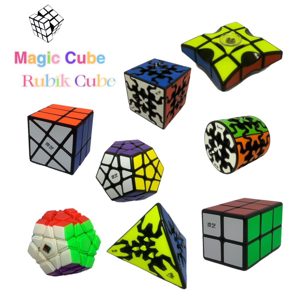 Magic Cube Rubiks Cube Triangle.Circle.Square.Spinner.Cylinder Puzzle ...