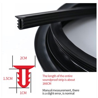 1.6M Car Dashboard Sealing Strip Weatherstrip Rubber Sound Insulation ...