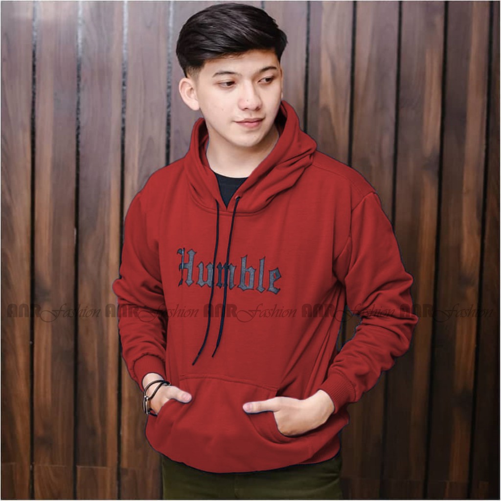 Humble Hoodie Men Humble Plain Jumper Hoodie Jacket Fleece Material Shopee Malaysia