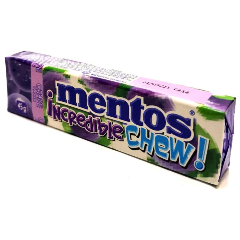 MENTOS INCREDIBLE CHEW GRAPE FLAVOUR CANDY 45GM | Shopee Malaysia