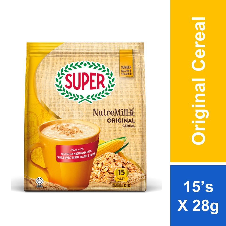 Super BrandNutremill Original Cereal & Smart Grains (SOYBASED WHOLEGRAIN BEVERAGE) Shopee