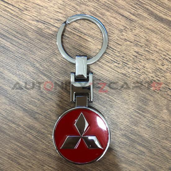 MITSUBISHI Logo Metal Double Sided Car Keychain (Red) | Shopee Malaysia