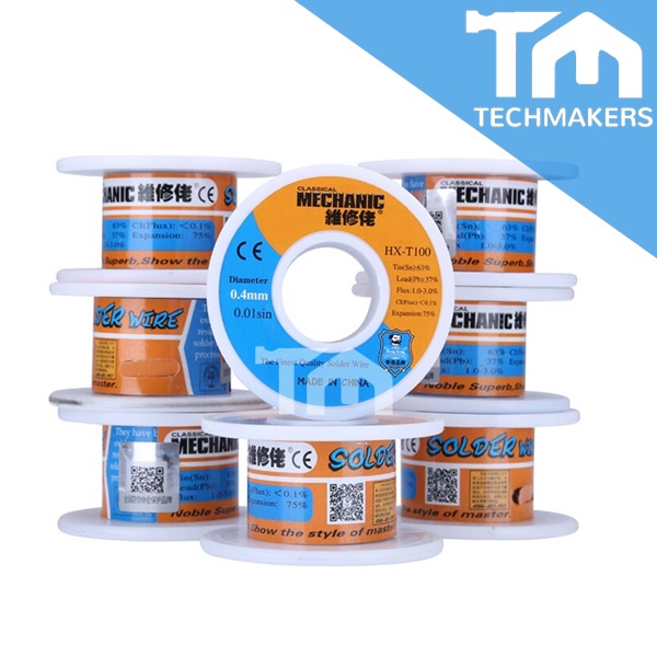 MECHANIC Brand Quality Solder Soldering Wire (55g/100g) (0.4mm/0.5mm/0.6mm/0.8mm/1.0mm) Rosin Flux Core Phone Repair DIY