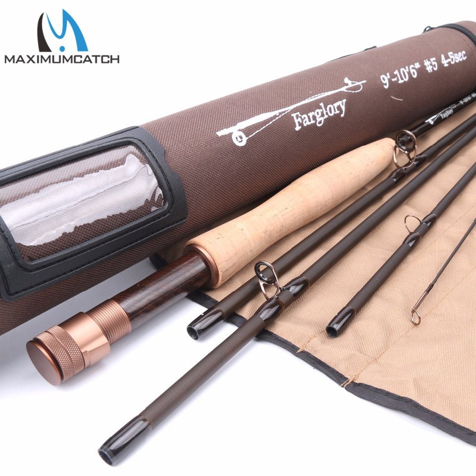 Maximumcatch Farglory Nymph Fly Fishing Rod with 16''Extra Extension  Section 9'-10'6' '/ 9'6-11'0 4-6 Sec