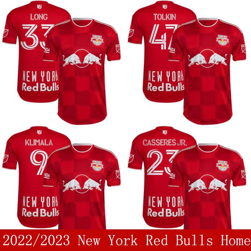  New York Red Bulls Home Men's Soccer Jersey- 2021/22 : Sports &  Outdoors