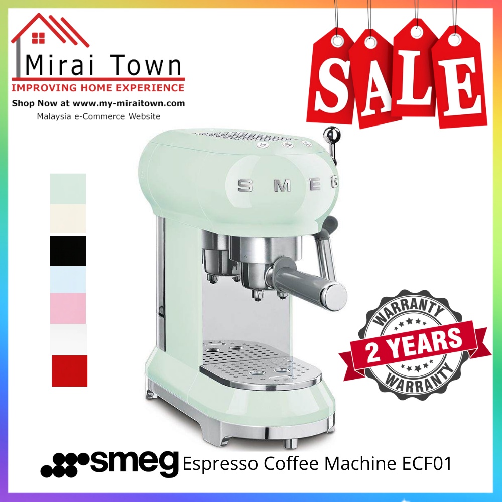 SMEG Espresso Coffee Machine ECF01 (More Colors) Shopee Malaysia