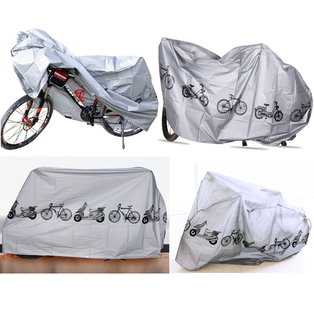 Bicycle Dust Cover Rainproof Protection Dust Rain Sun Cover Sarung Basikal Motor Protector Coat