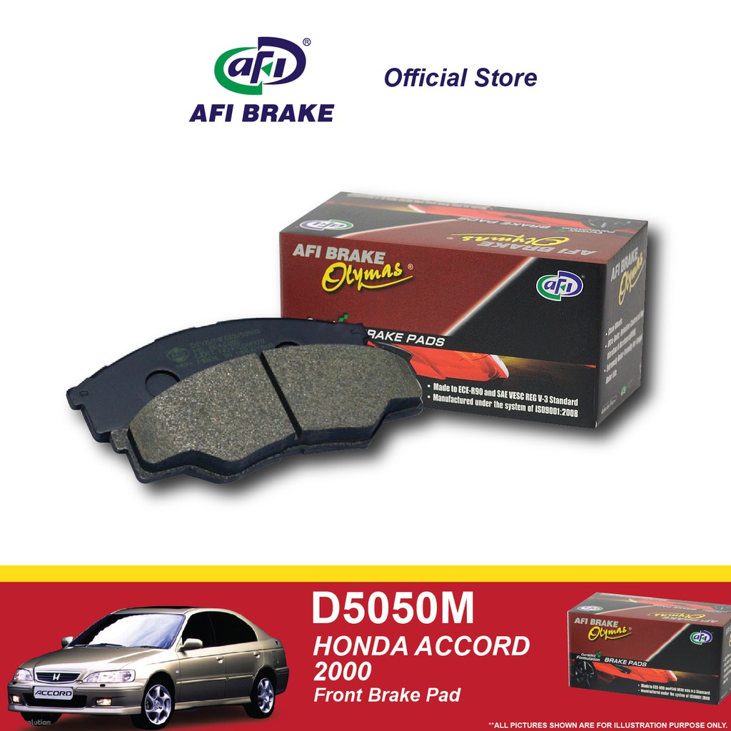 Olymas Front Brake Pad Honda Accord 2000 D5050M (1set) Shopee