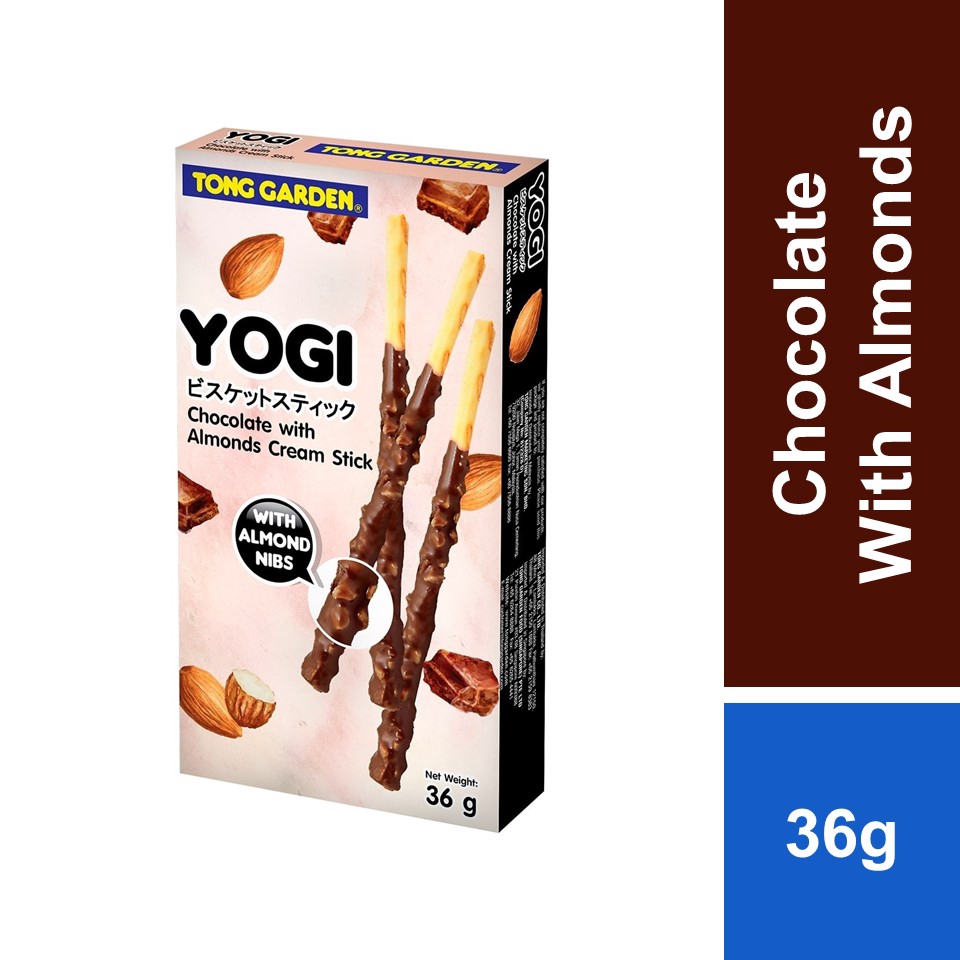 Tong Garden Yogi Chocolate with Almonds Cream Stick 36g Shopee Malaysia