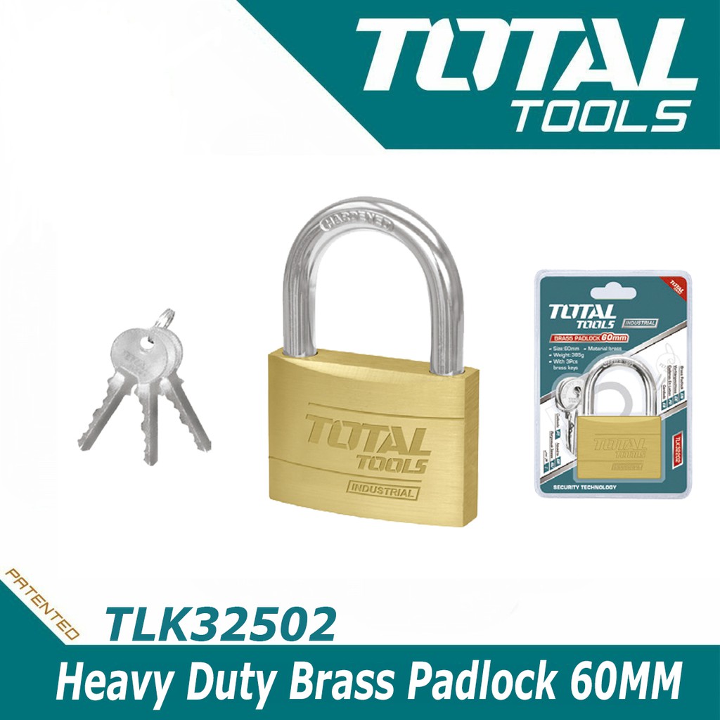 TOTAL BRASS PADLOCK 40mm (TLK32402)