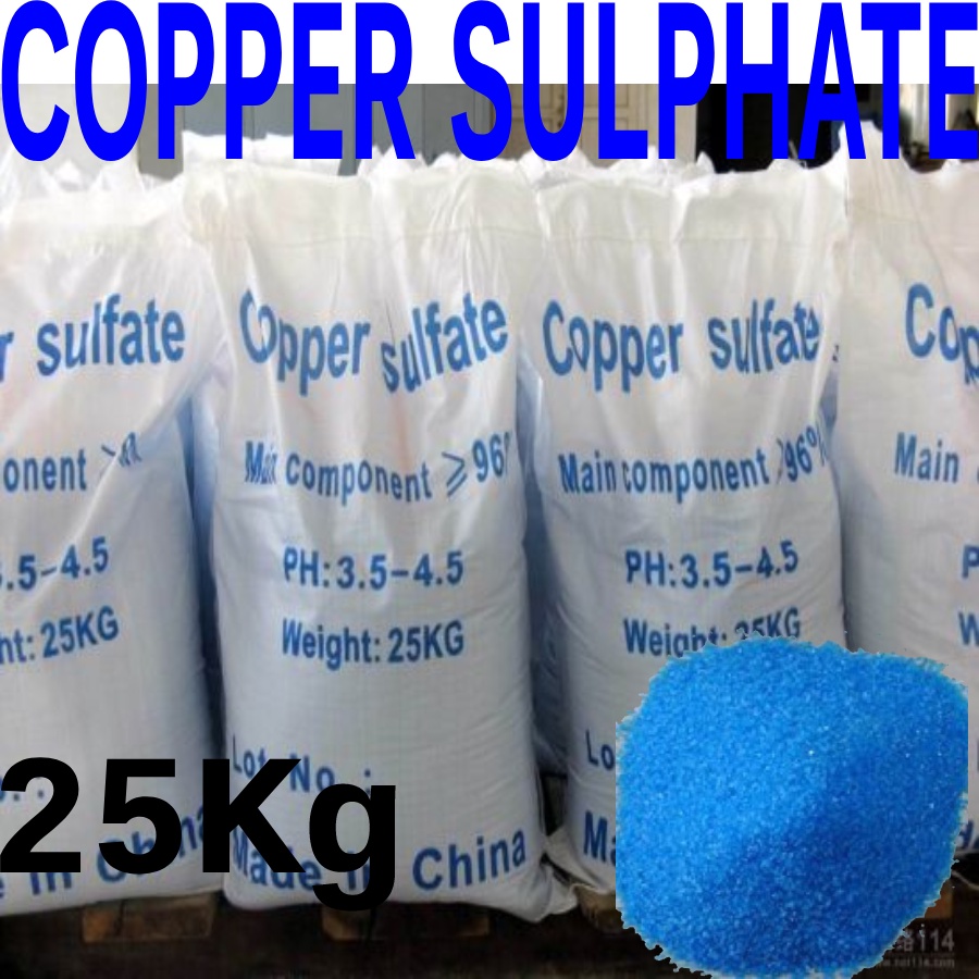 25kg BAJA Copper Sulfate/ Kuprum Sulfat/Copper Sulphate /Berkualiti