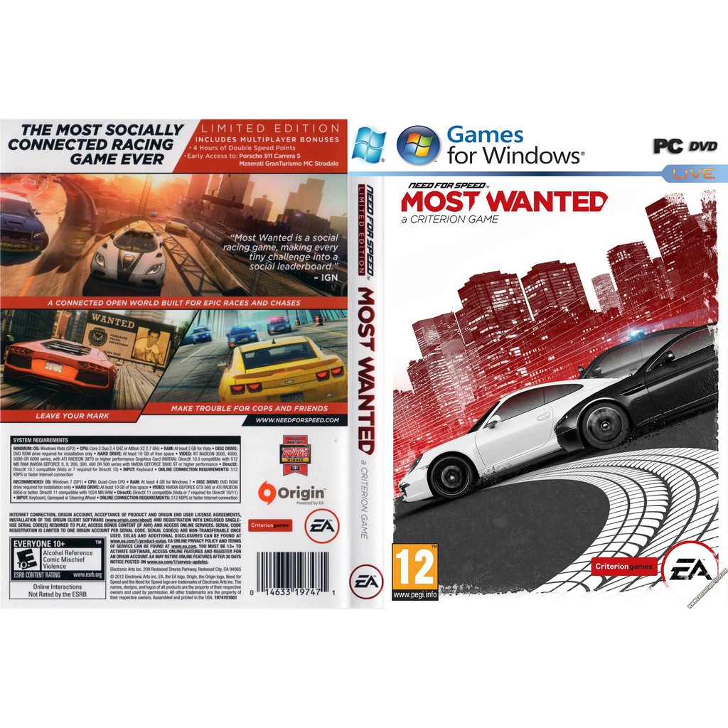 Need for Speed Most Wanted (2012) PC GAME [Offline] | Shopee Malaysia