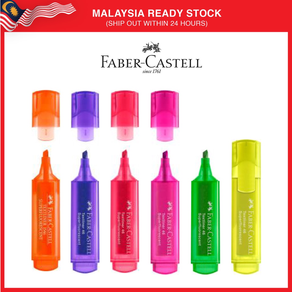 Faber Castell Highlighter Textliner 46 Superflourescent Highlight Pen ...