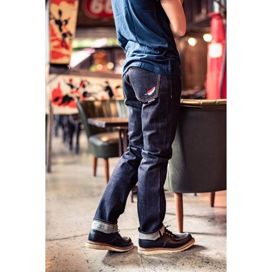 PREORDER Original Pinion denim Jeans cardinal 17oz Cutting Slim