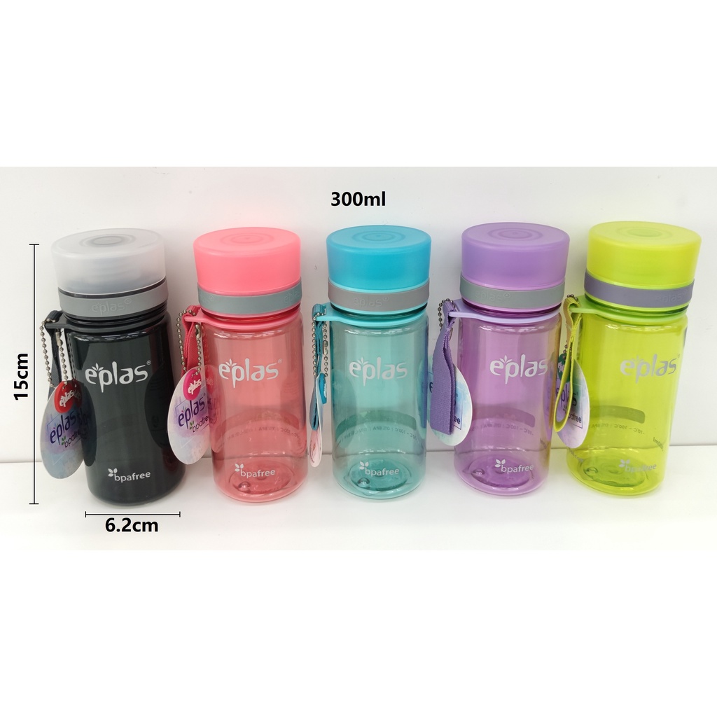 Eplas Modern Bpa Free 300ml Water Bottle With Handle, Water Tumbler 