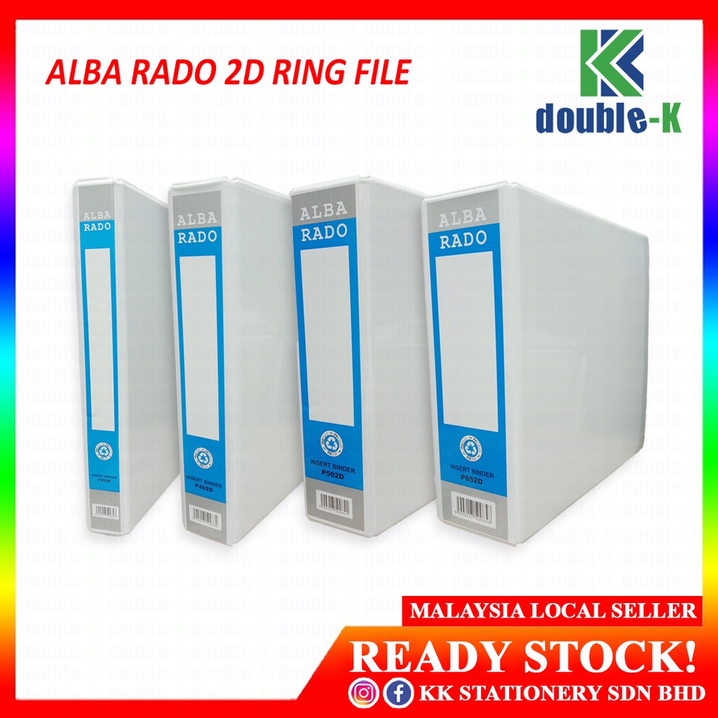 ALBA RADO 2D Ring File 25mm/40mm/50mm & 65mm - RM6.50 - RM10.30/pcs ...