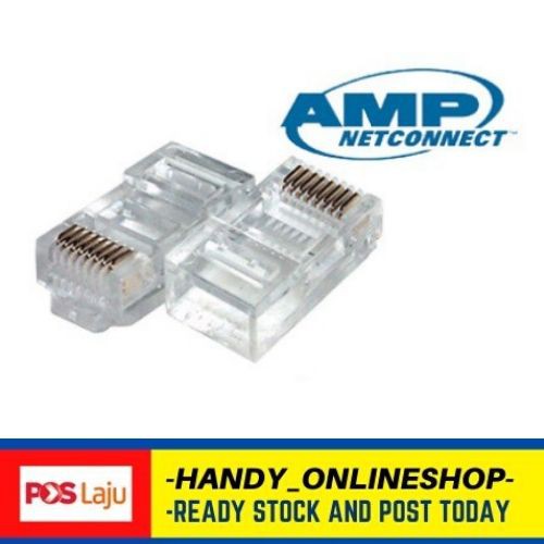 AMP RJ45 Modular Plug (10pcs) | Shopee Malaysia