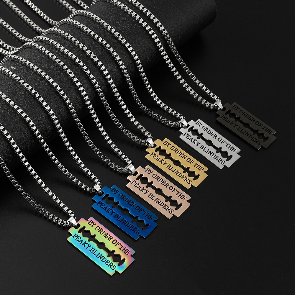 Punk Hiphop By Order Of The Peaky Blinders Stainless Steel Razor Blade ...