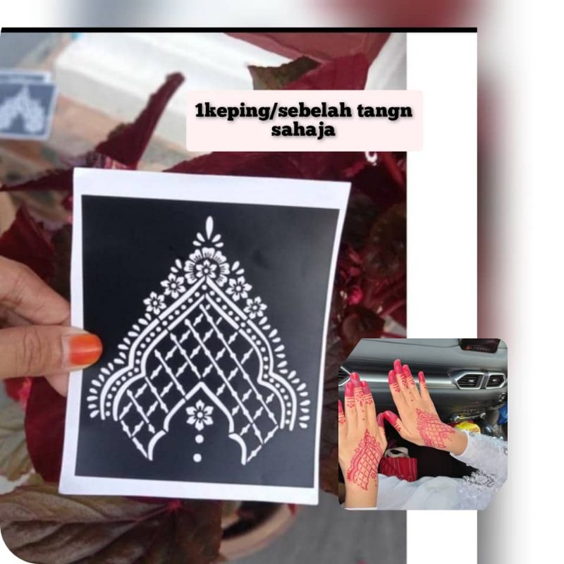 sticker inai viral/readystok mudah dan cepat | Shopee Malaysia