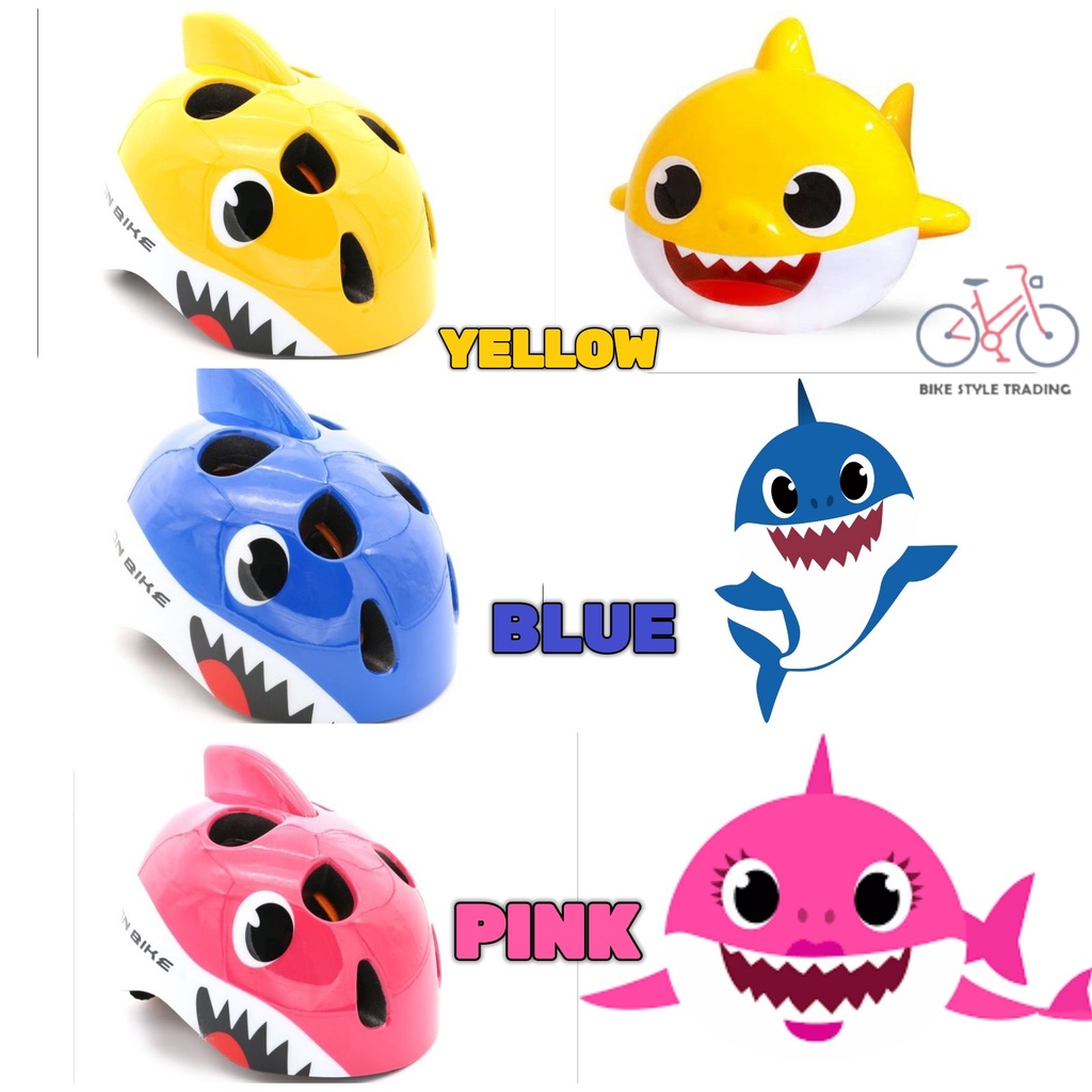 Baby shark bike helmet hot sale
