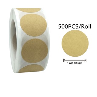 500Pcs/Roll Chroma Label Color Code Dot Labels stickers 1 inch red, green,  white, Blue,Pink,Black,Yellow,Brown,Transparent,Gold,Purple,Laser Silver  Stickers Teacher Office Supplies