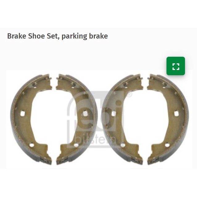 BMW E46 E90 F30 HAND BRAKE SHOE KIT (REAR 4PCS 2 WHEELS) or HAND