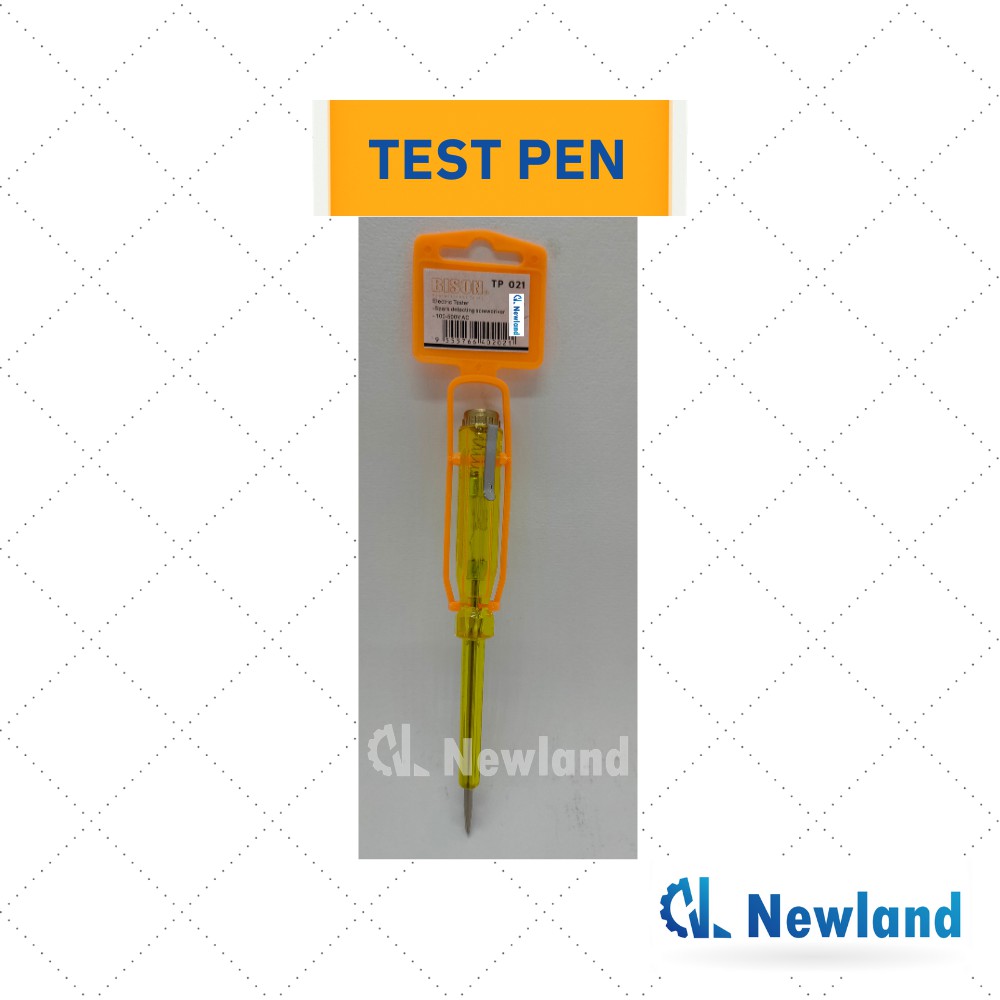 Test Pen Electrical Tester Screwdriver Voltage Detector Yellow BISON ...