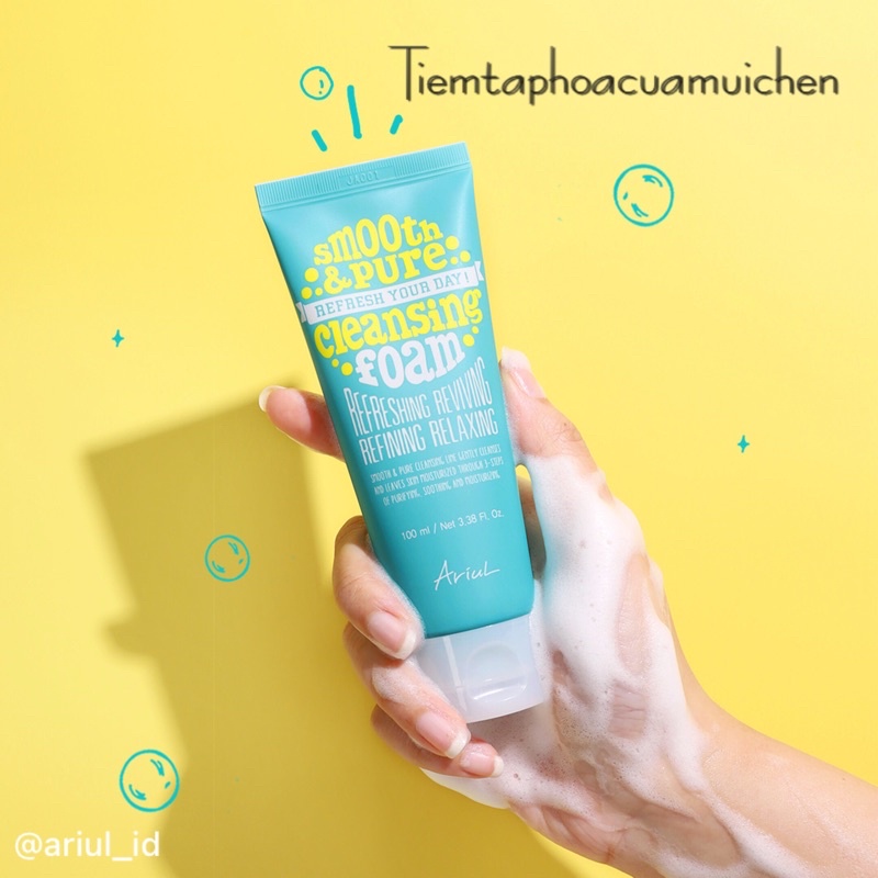 Ariul Smooth And Pure Cleansing Foam Deep Cleansing Foam 100ml Shopee