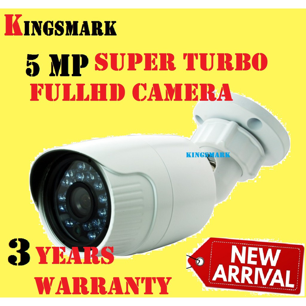 5MP CAMERA (2 YEARS WARRANTY ) SUPER TURBO FULL HD CCTV CAMERA Shopee