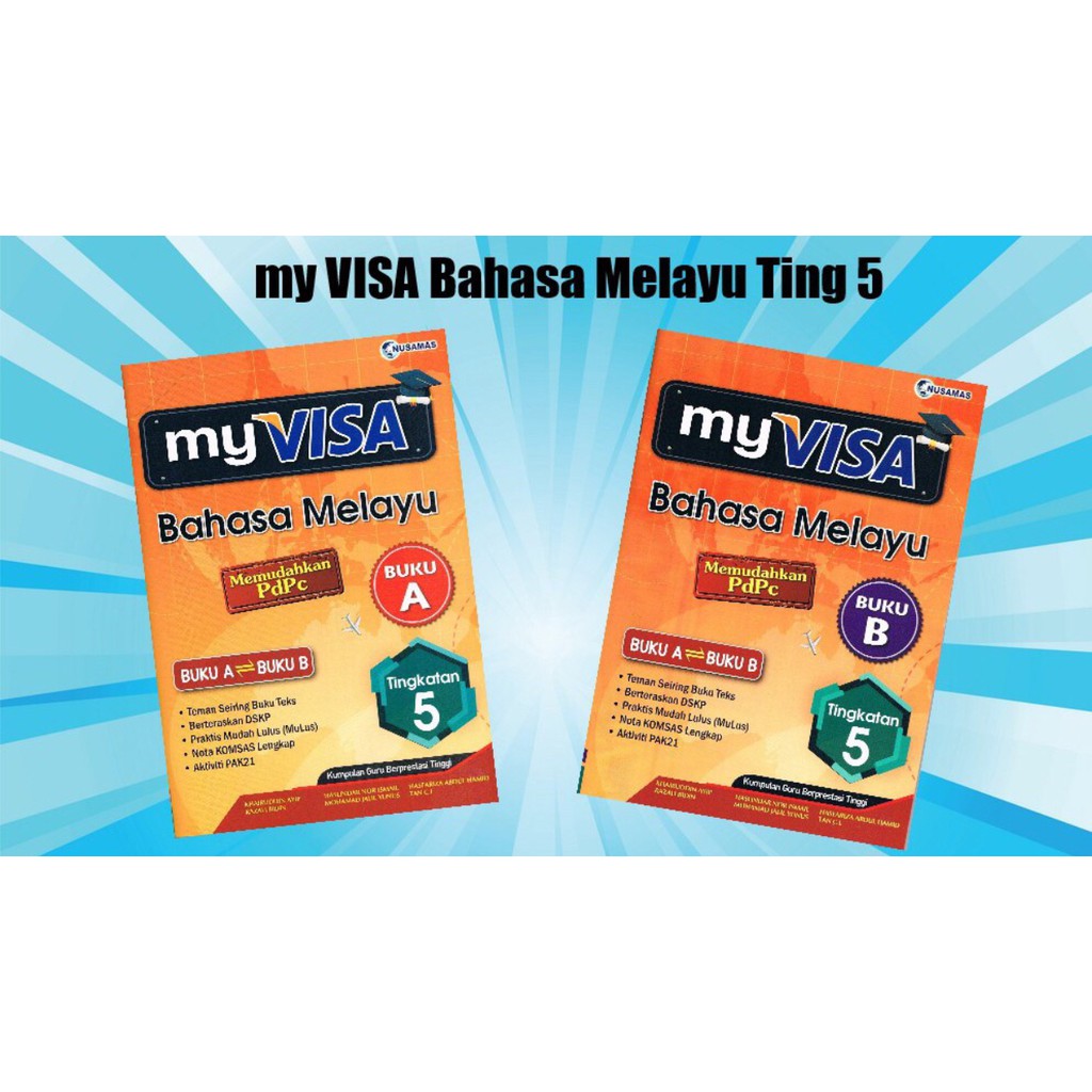 My Visa Bahasa Melayu Tingkatan 5 Buku A dan B  Shopee Malaysia