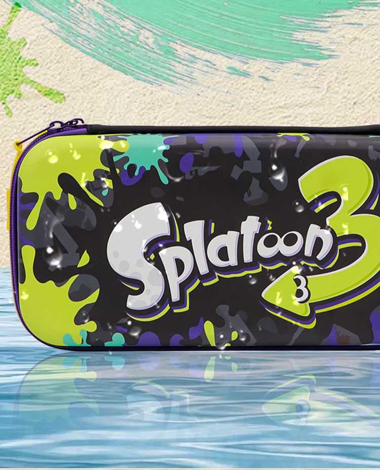 Nintendo Switch Splatoon 3 Theme Protective Case Storage Bag for Switch ...