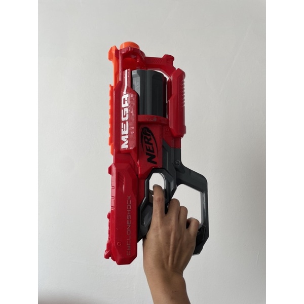 Nerf N-Strike Mega CycloneShock Blaster – Fires 6 Mega Darts, Rotating Drum, Shoots Up To 90 Feet - View #2