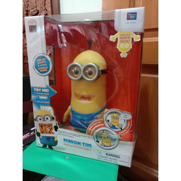 Despicable Me 2 Minion Tim Singing Action Figure Shopee Malaysia 2401