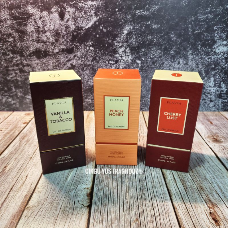 Decant Flavia Cherry Lust | Peach Honey | Vanilla & Tobacco Edp 3/5/10 ...