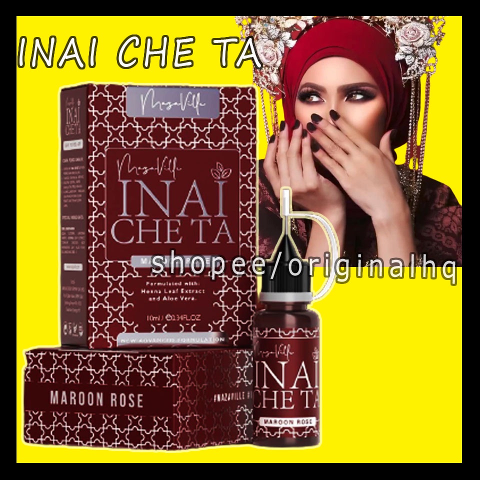 INAI CHE TA ROZITA CHE WAN ORIGINAL 💯ORI HQ MAROON ROSE | Shopee Malaysia