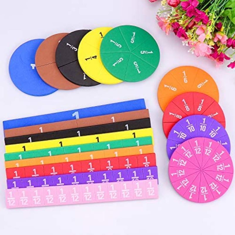 [Ready stock] MAGNETIC Fraction Tiles & Fraction Circles - Mathematics ...