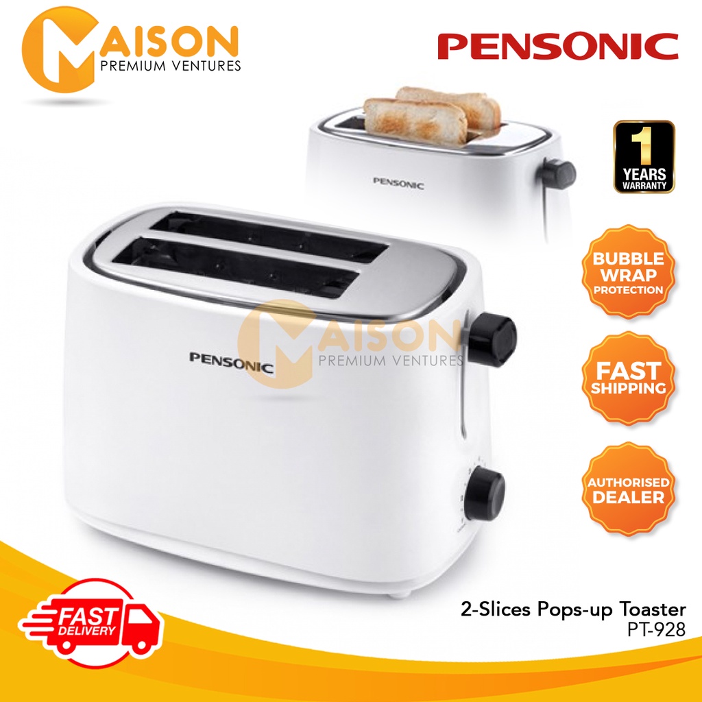 [Sales] Pensonic Bread Toaster PT928 / PT929 (White) Shopee Malaysia
