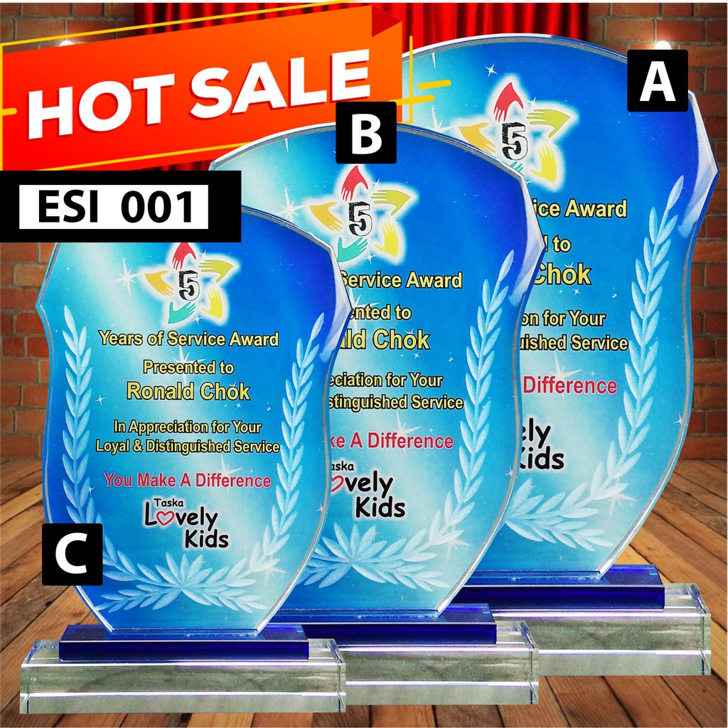 Crystal Award Plaque/Appreciation Plaque/Sales Achievement Plaque/Employee Award Plaque/Service