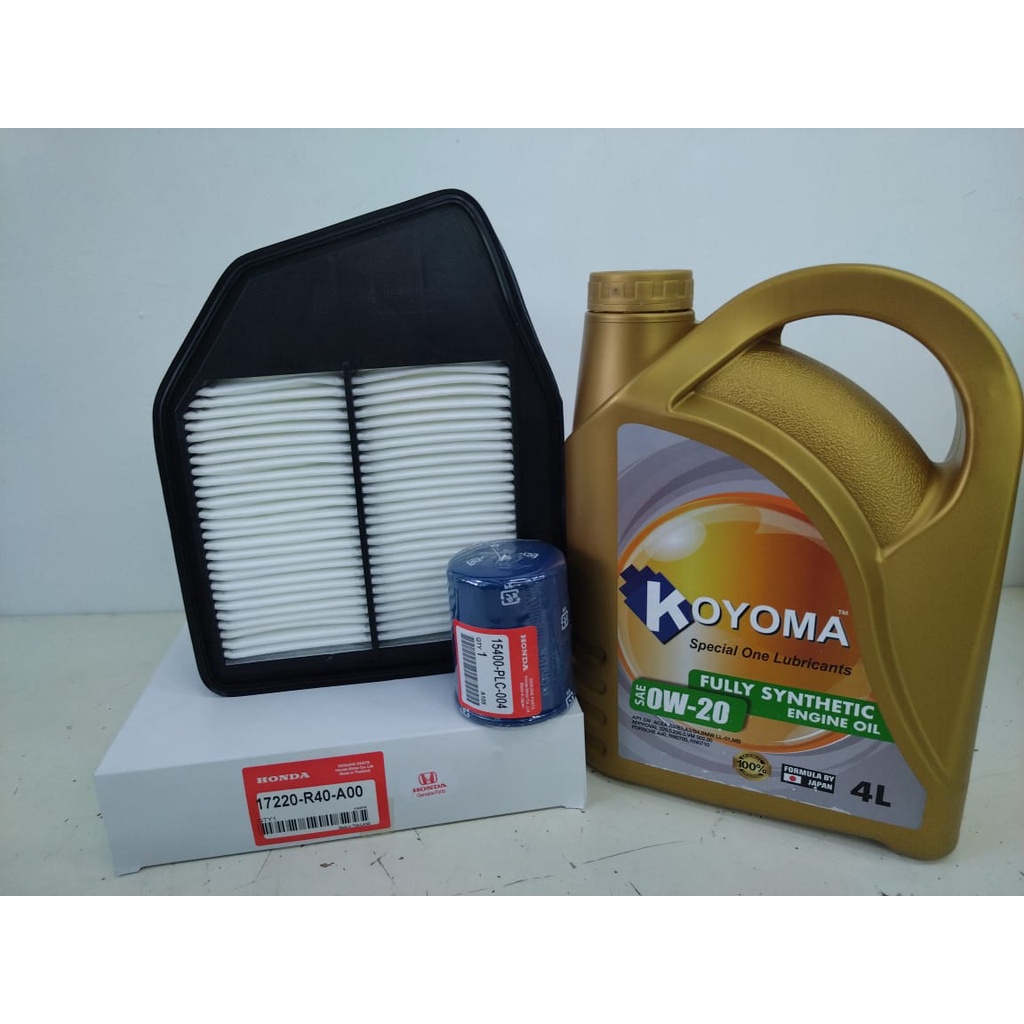 HONDA ACCORD TAO 2.4 2008y2013y AIR FILTER + OIL FILTER + KOYOMA 0W20