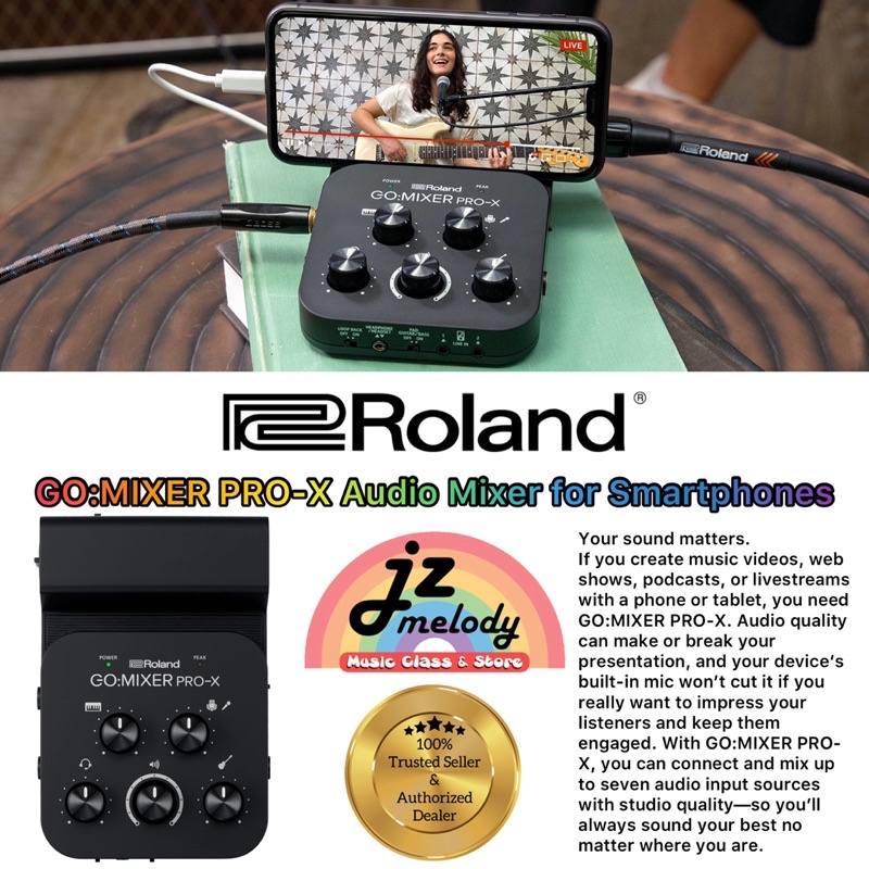 Roland GO:MIXER PRO-X Audio Mixer for Smartphones