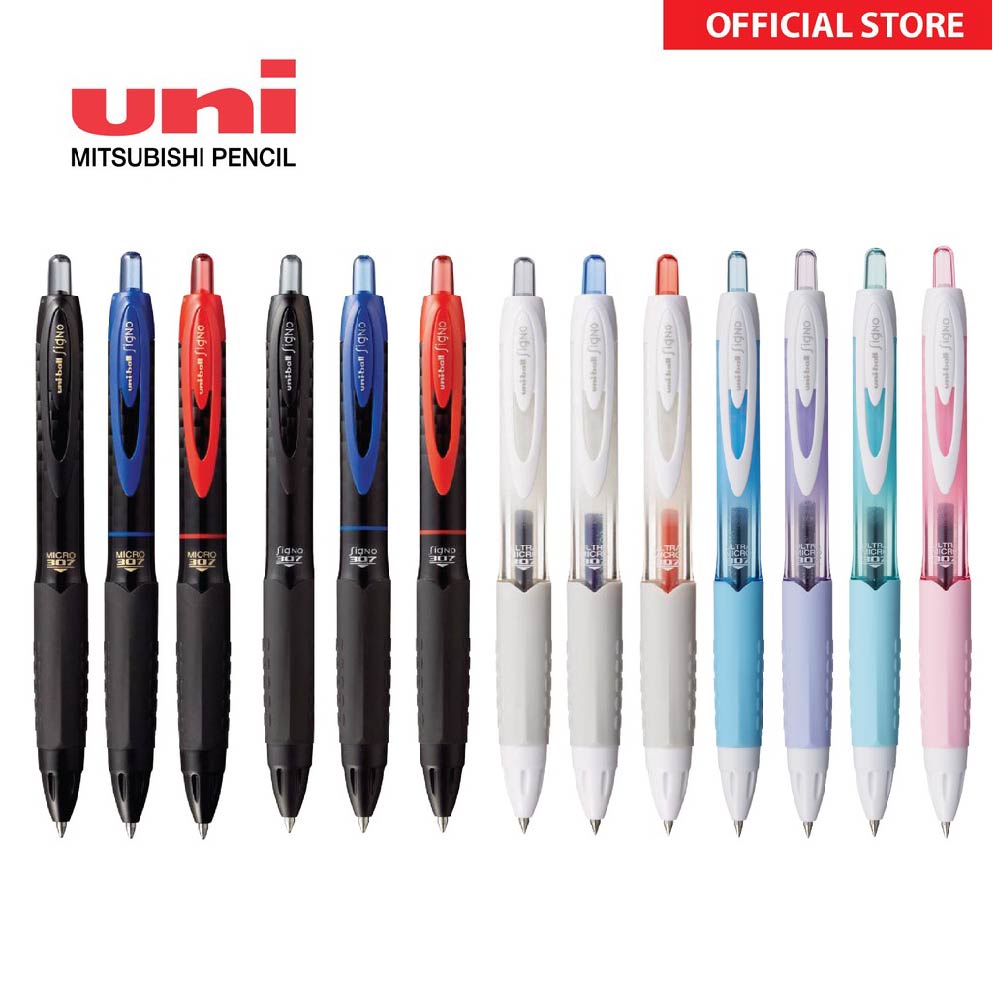 Uni-ball Signo 307 Gel Ink Pen 0.38mm/0.5mm/0.7mm UMN-307 | Shopee