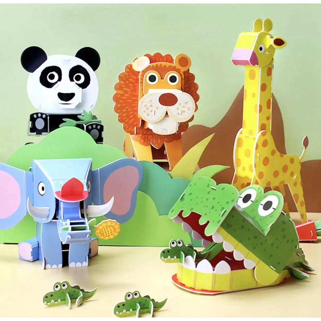 [ CLEARANCE ] 3D Three-dimensional Animal Puzzle Educational Toys ...