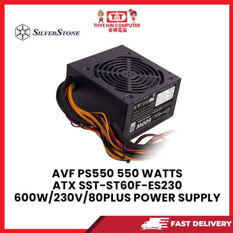 ATX SST-ST60F-ES230 600W/230V/80PLUS POWER SUPPLY | Shopee Malaysia