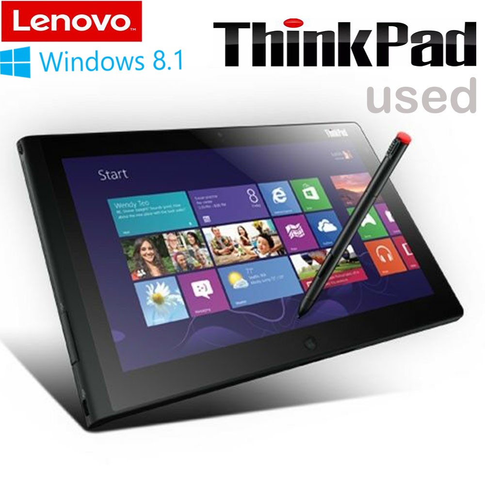 Used Lenovo ThinkPad Tablet 2 10.1 inch Intel Z2760 1.8Ghz 2GB RAM 64GB Windows  8 Touch Screen Tablet PC Wifi Camera Digitizer Pen stylus Portable Business  Laptop Student Computer | Shopee Malaysia